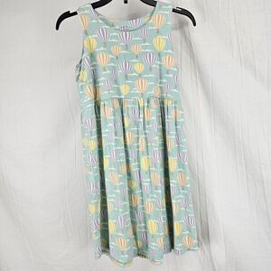 Sweet Bamboo Crescent Moon Dress In Hot Air Balloon Print Girls Size 10